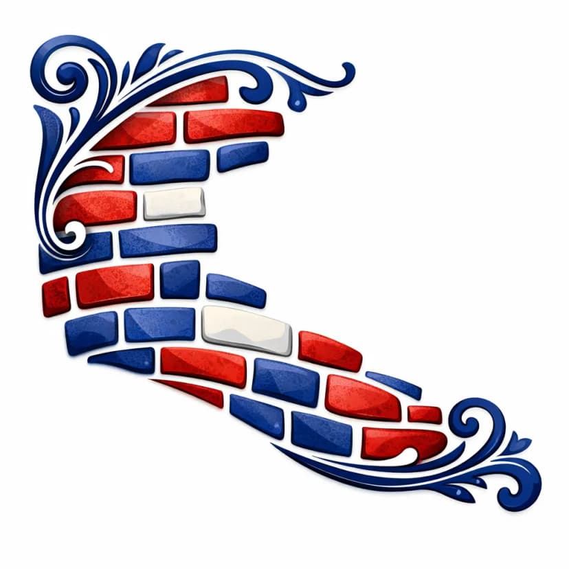 Decorative brick pattern